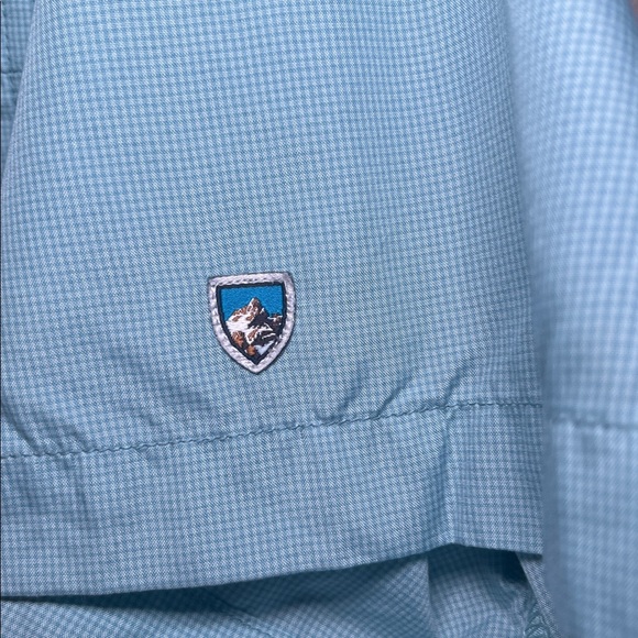 KÜHL Men’s Stealth Short Sleeve Shirt Light Blue Medium - Picture 5 of 10